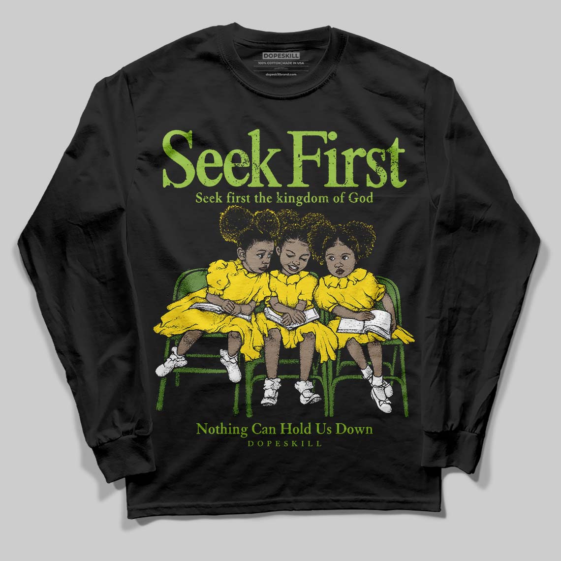 Dunk 'Chlorophyll' superstreetwear Long Sleeve T-Shirt New Seek First Graphic