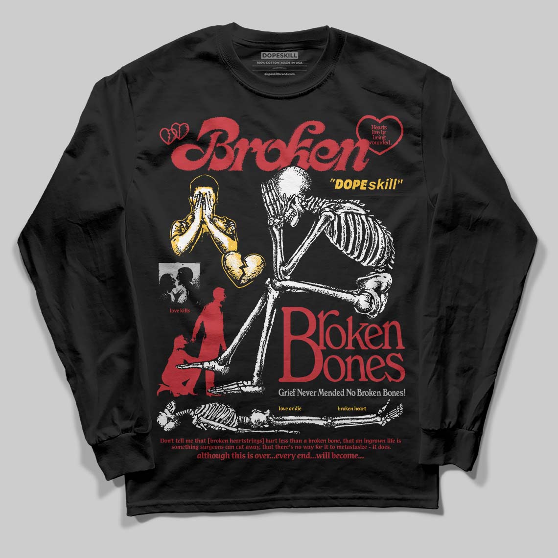 Ferrari 14s superstreetwear Long Sleeve T-Shirt Broken Bones Graphic