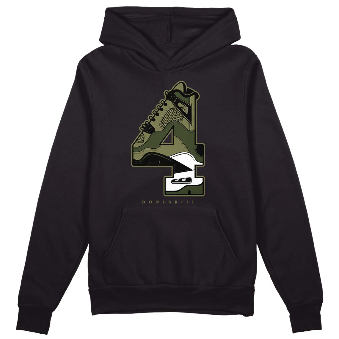 Craft Olive 4s superstreetwear Hoodie Sweatshirt No.4 Graphic