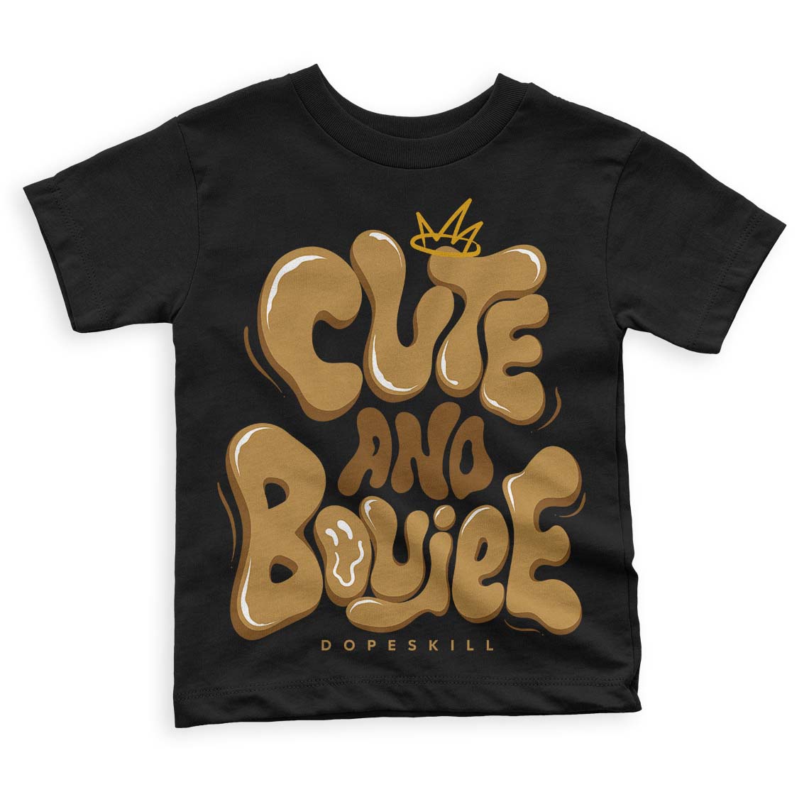 Wheat 13s superstreetwear Toddler Kids T-shirt Cute and Boujee Graphic