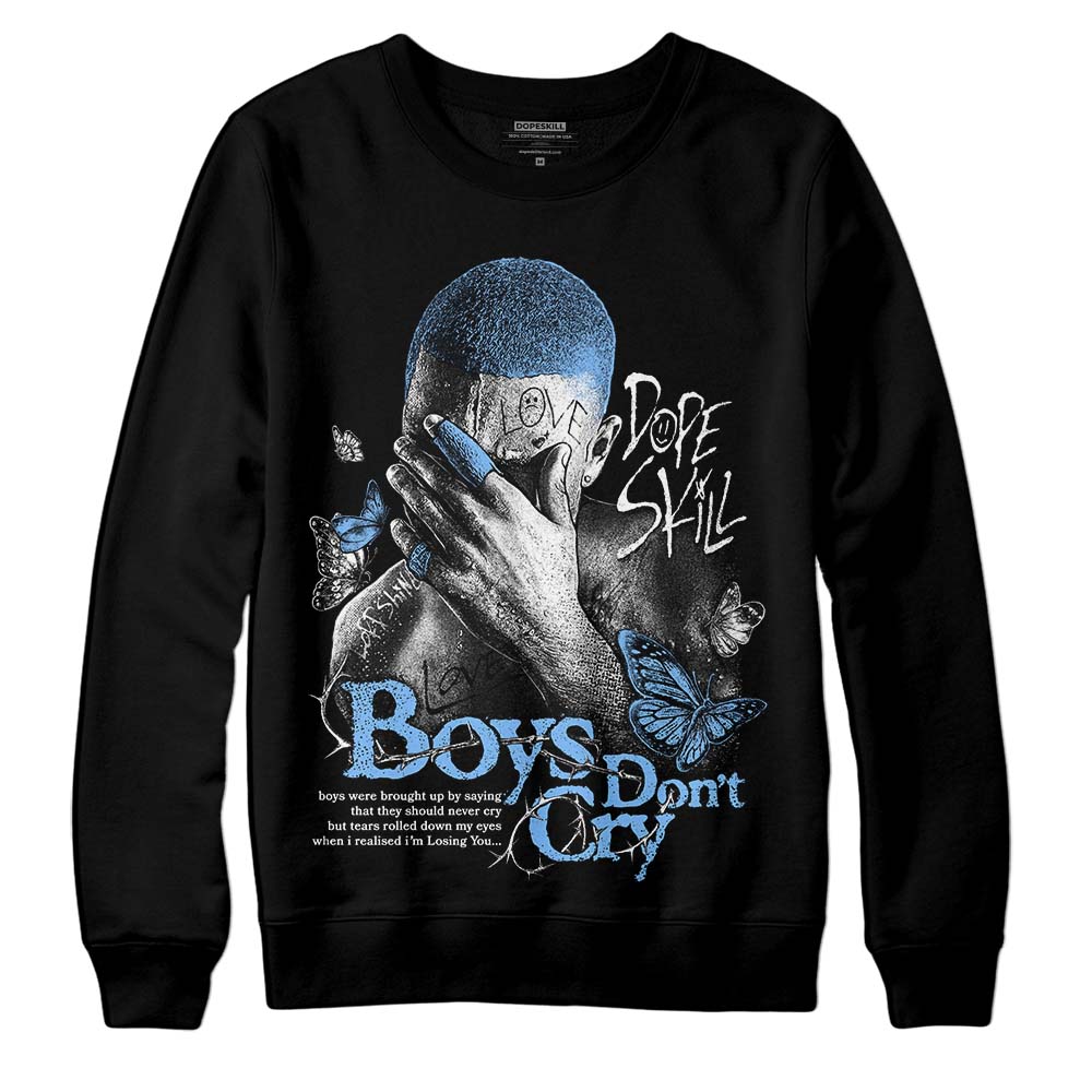 Powder Blue 9s superstreetwear Sweatshirt Boys Don't Cry Graphic