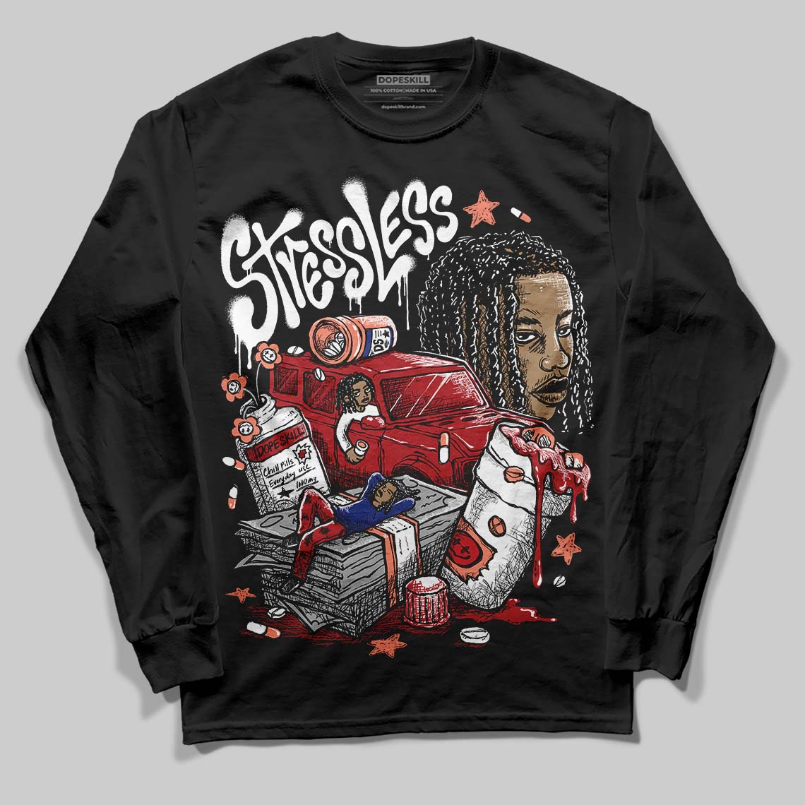Rare Air Cinnabar 1s superstreetwear Long Sleeve T-Shirt Stressless Graphic