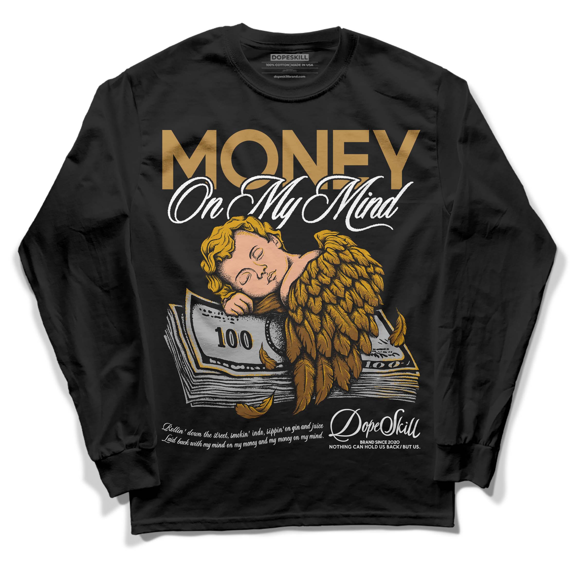 Wheat 13s superstreetwear Long Sleeve T-Shirt MOMM Graphic