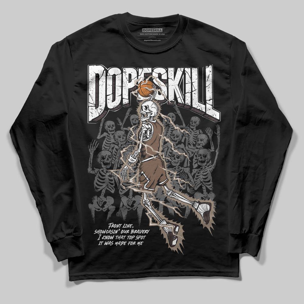 Baroque Brown 12s superstreetwear Long Sleeve T-Shirt Thunder Dunk Graphic