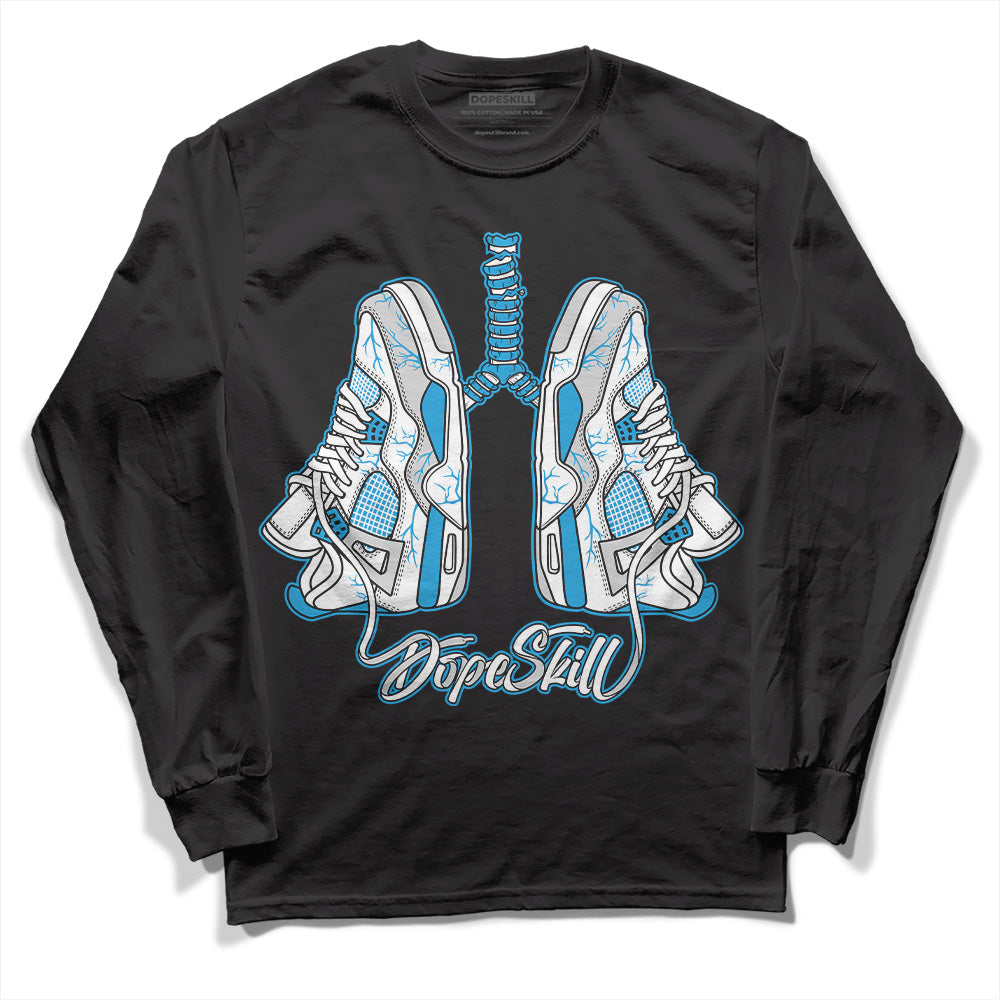 Military Blue 4s superstreetwear Long Sleeve T-Shirt Breathe Graphic
