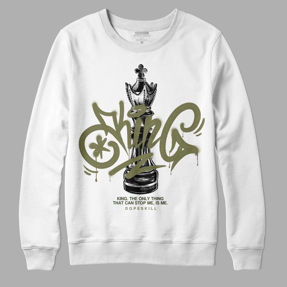 Craft Olive 4s superstreetwear Sweatshirt King Chess Graphic