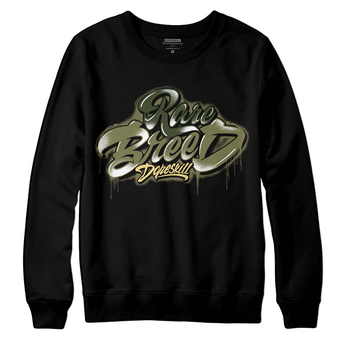 Craft Olive 4s superstreetwear Sweatshirt Rare Breed Type Graphic