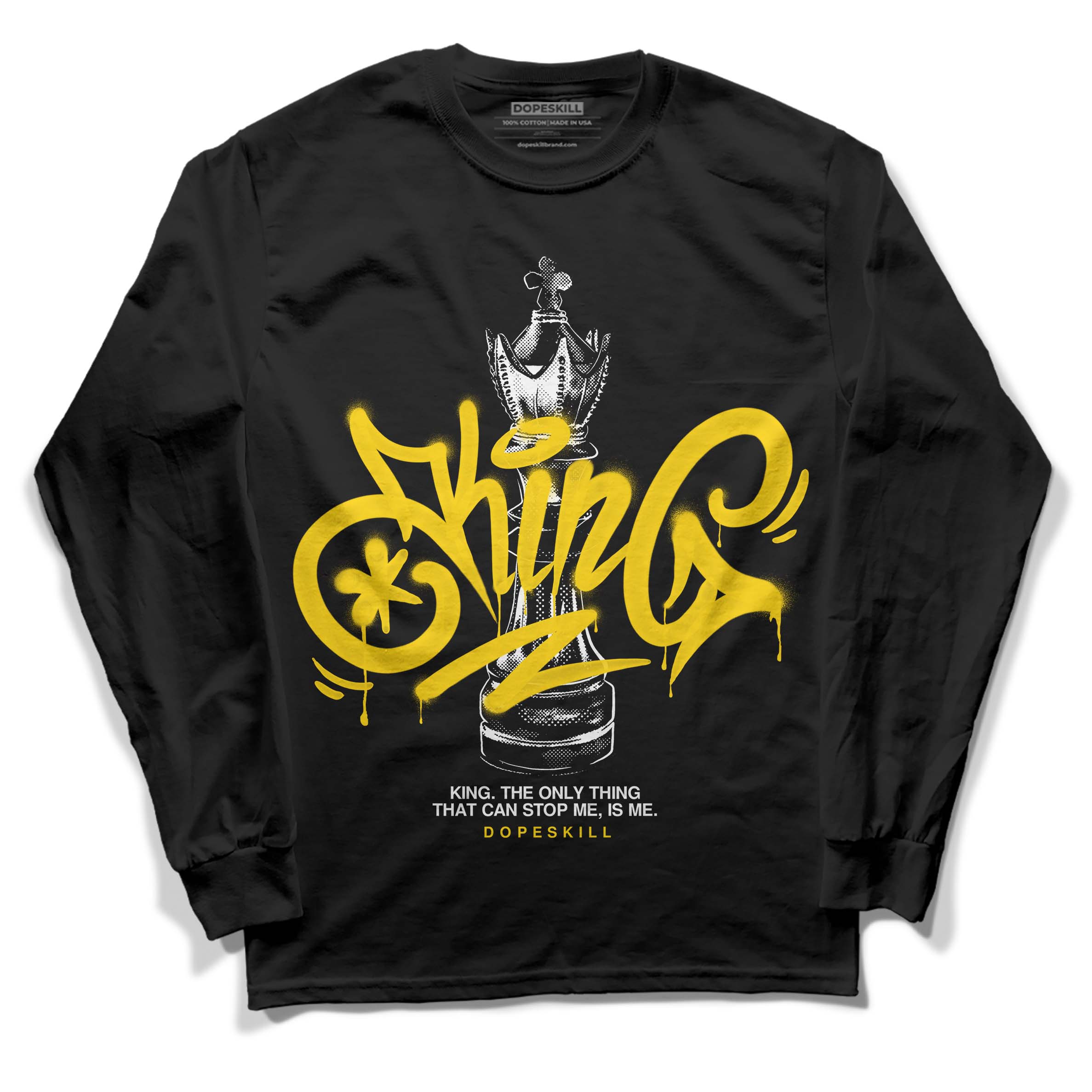 Yellow Ochre 6s superstreetwear Long Sleeve T-Shirt King Chess Graphic