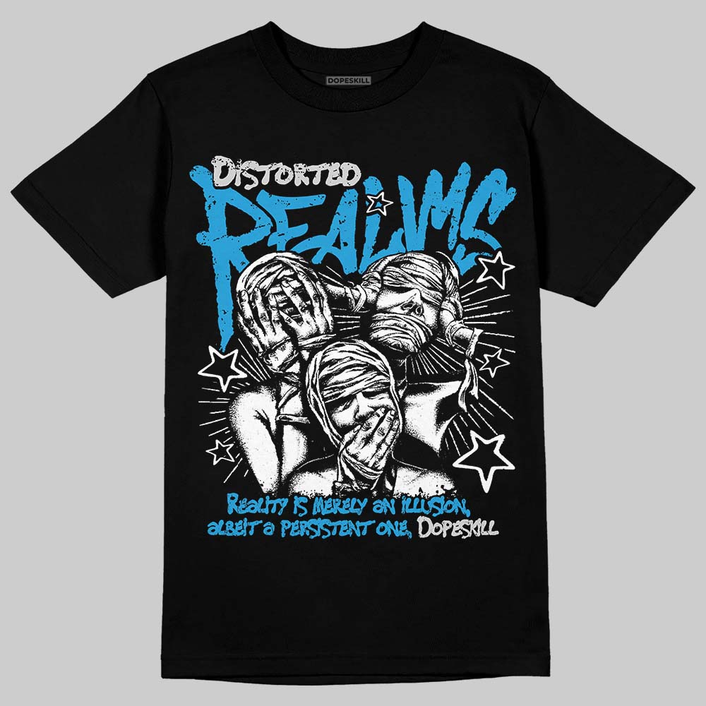 Military Blue 4s superstreetwear T-Shirt Distorted Realms Graphic