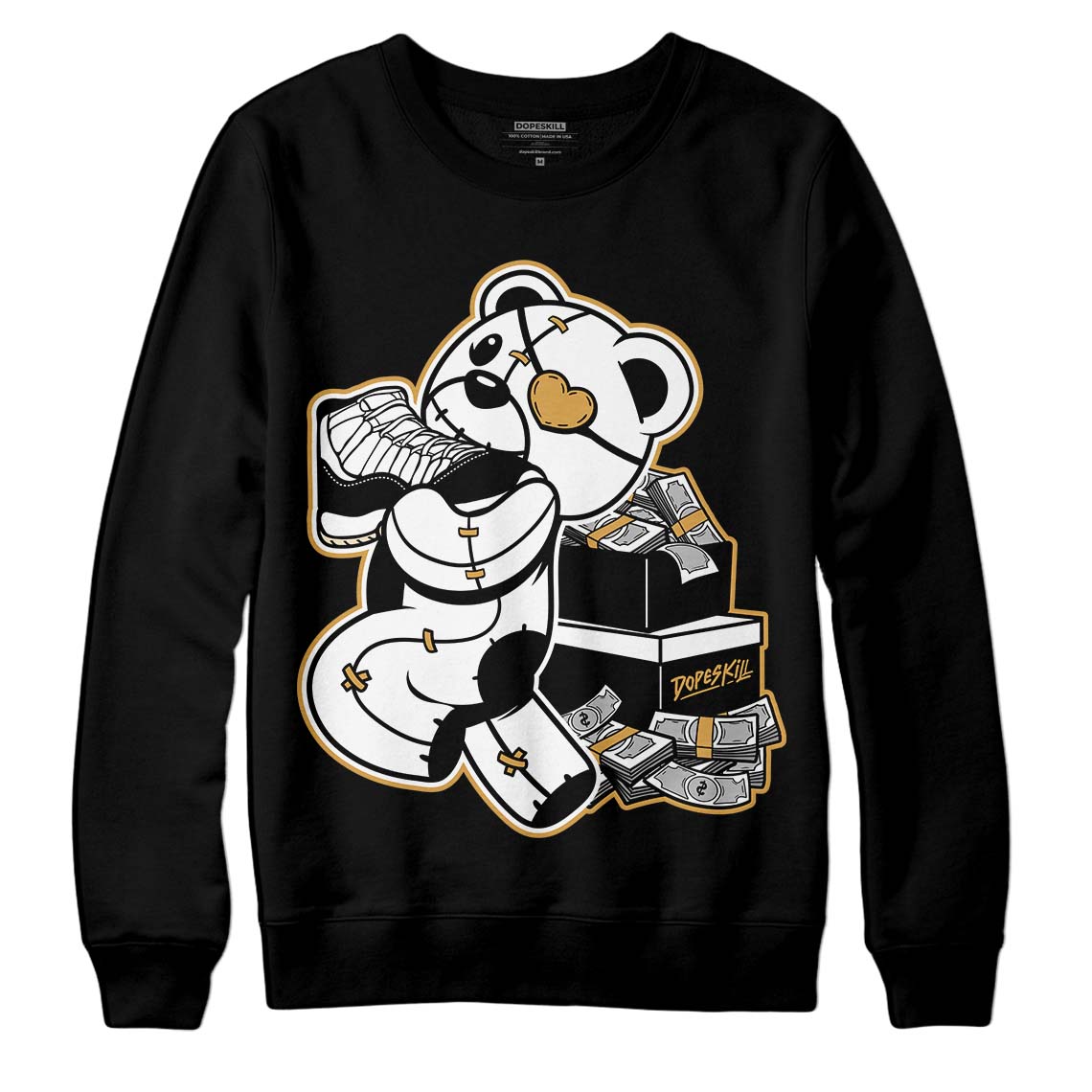 Gratitude 11s superstreetwear Sweatshirt Bear Steals Sneaker Graphic