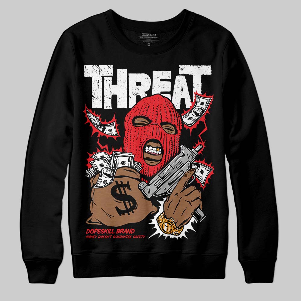 Cherry 11s superstreetwear Sweatshirt Under Threat Graphic
