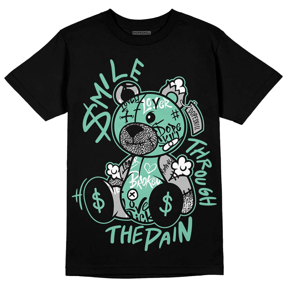 Green Glow 3s superstreetwear T-Shirt Smile Through The Pain Graphic