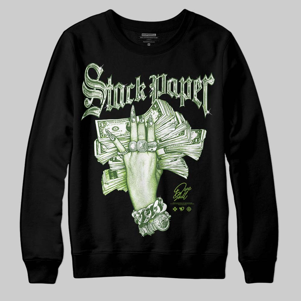 Neon Green Collection superstreetwear Sweatshirt Stack Paper Graphic