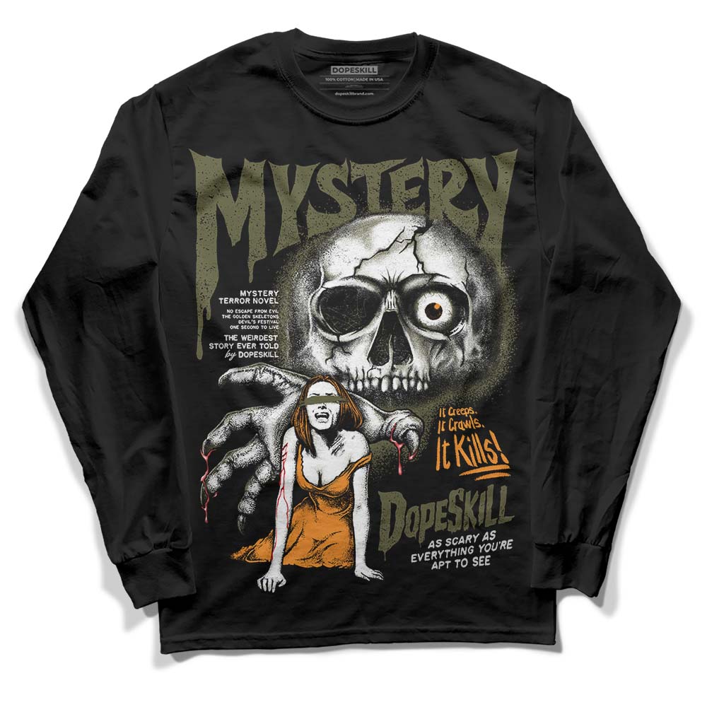 Olive 5s superstreetwear Long Sleeve T-Shirt Mystery Ghostly Grasp Graphic