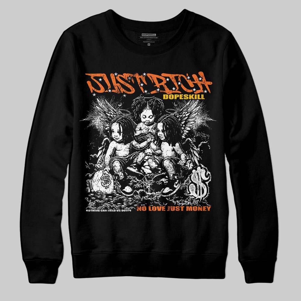 Orange Black White superstreetwear Sweatshirt Just Rich Graphic