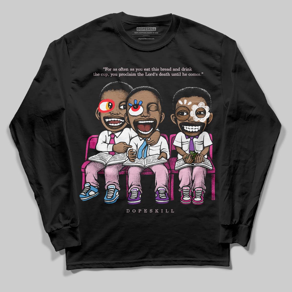 Triple Pink Dunk superstreetwear Long Sleeve T-Shirt First Sunday Graphic