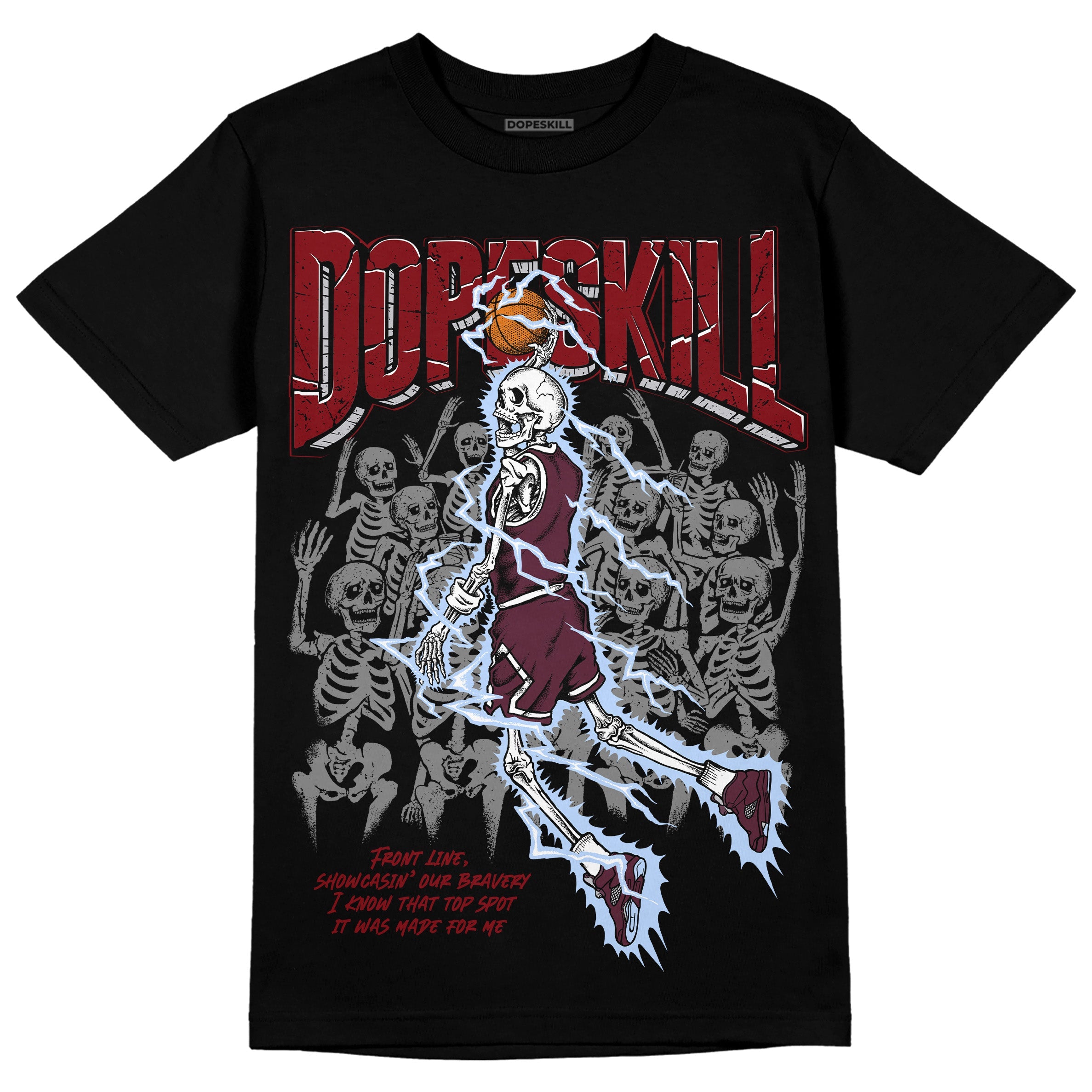 Burgundy 5s superstreetwear T-Shirt Thunder Dunk Graphic