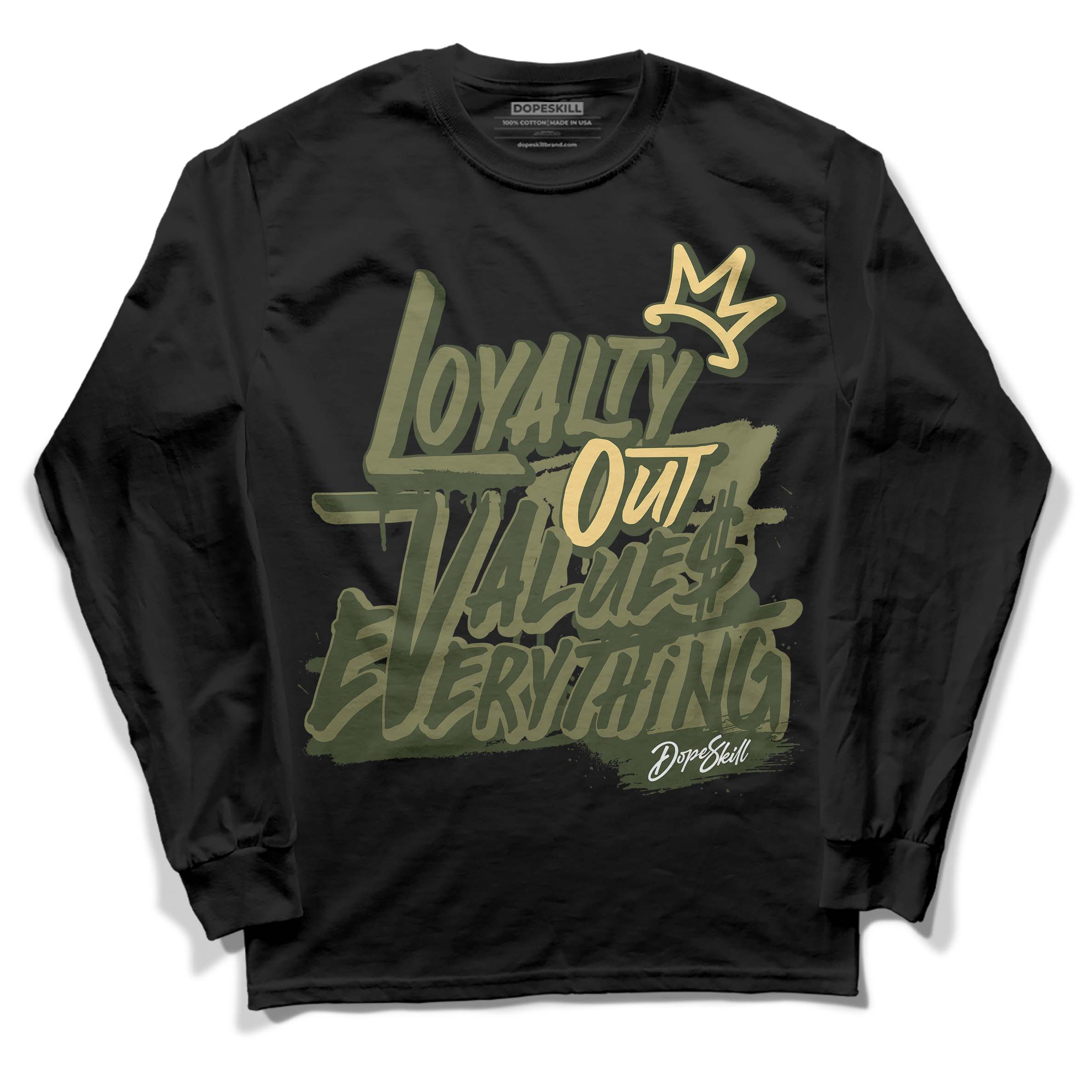 Craft Olive 4s superstreetwear Long Sleeve T-Shirt LOVE Graphic