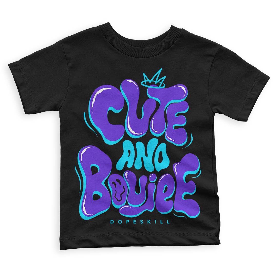Aqua 6s superstreetwear Toddler Kids T-shirt Cute and Boujee Graphic