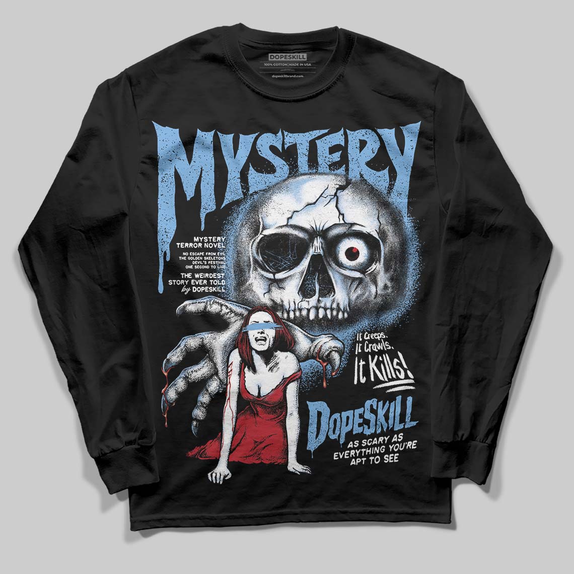Melo 12s superstreetwear Long Sleeve T-Shirt Mystery Ghostly Grasp Graphic
