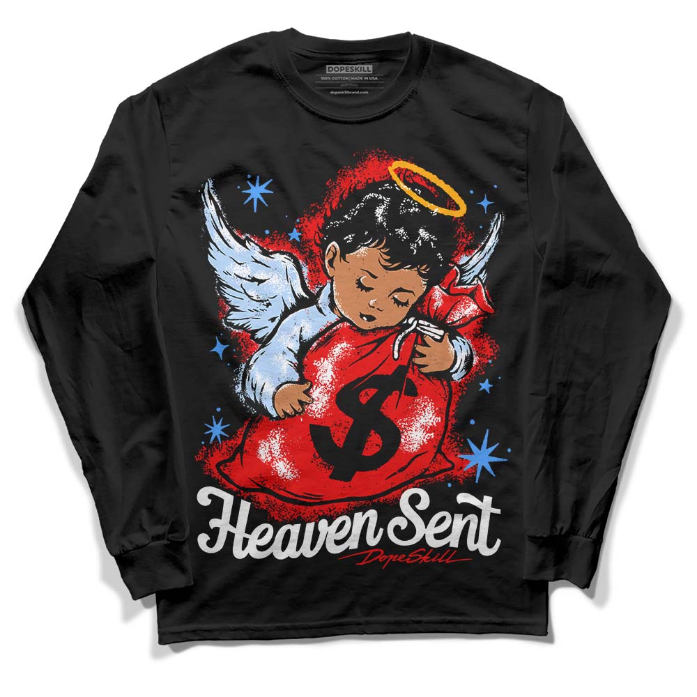 Cherry 11s superstreetwear Long Sleeve T-Shirt Heaven Sent Graphic