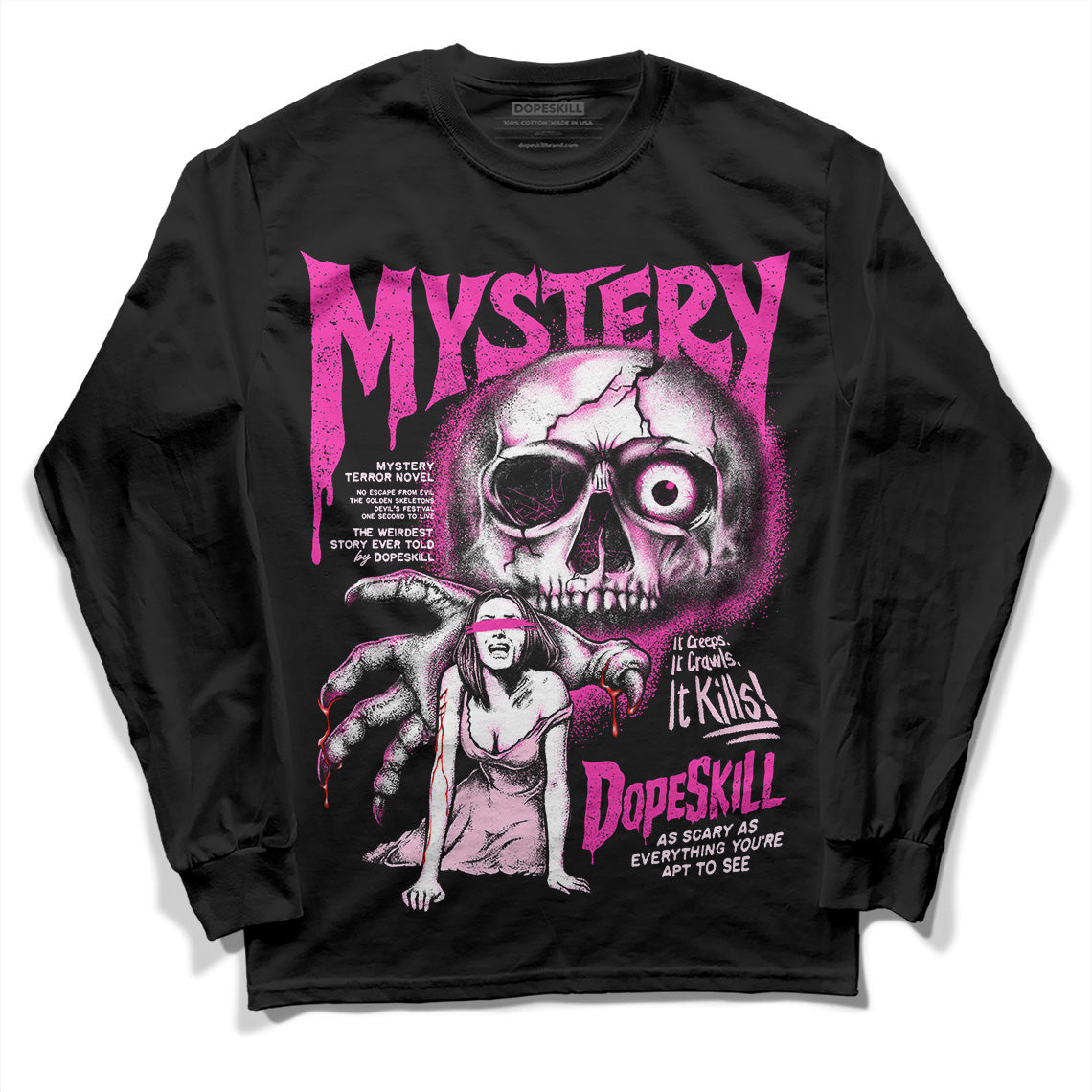 Triple Pink Dunk superstreetwear Long Sleeve T-Shirt Mystery Ghostly Grasp Graphic