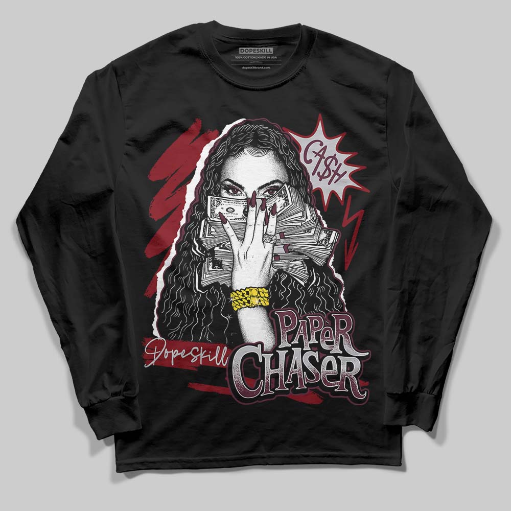 Burgundy 5s superstreetwear Long Sleeve T-Shirt NPC Graphic