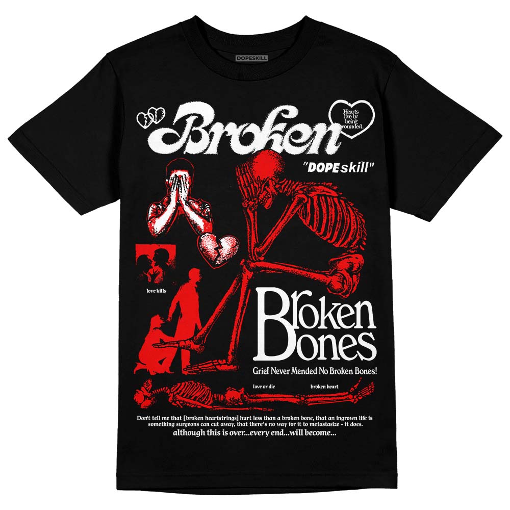 Cherry 12s superstreetwear T-Shirt Broken Bones Graphic