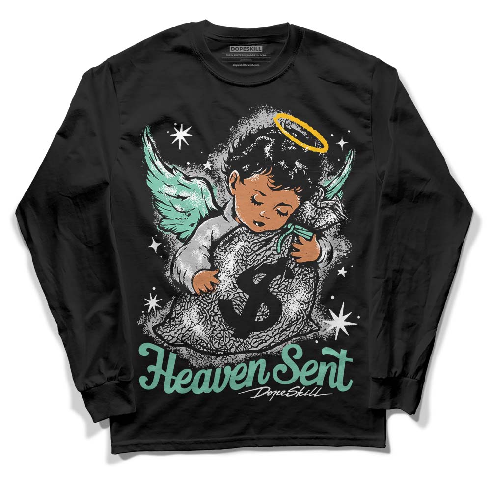 Green Glow 3s superstreetwear Long Sleeve T-Shirt Heaven Sent Graphic