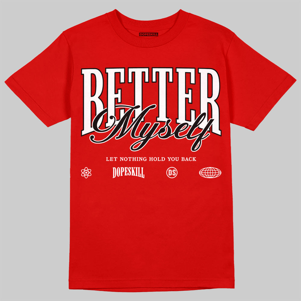 Bred Velvet 11s superstreetwear Red T-shirt Better Myself Graphic