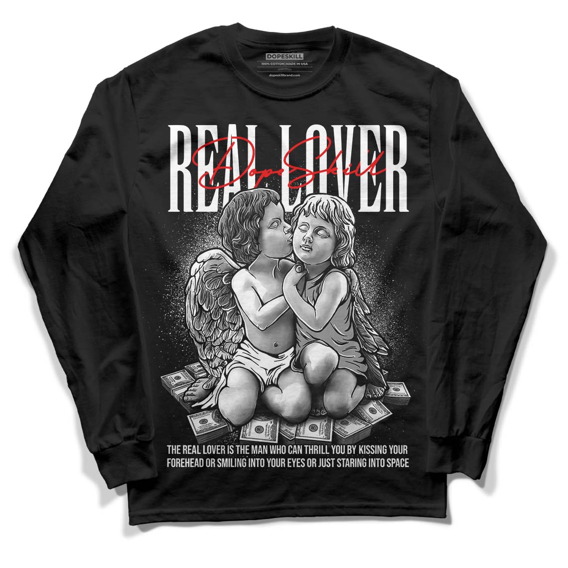 85 Black White 1s superstreetwear Long Sleeve T-Shirt Real Lover Graphic