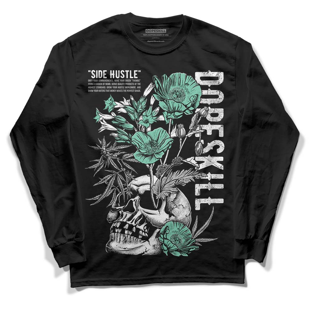 Green Glow 3s superstreetwear Long Sleeve T-Shirt Side Hustle Graphic
