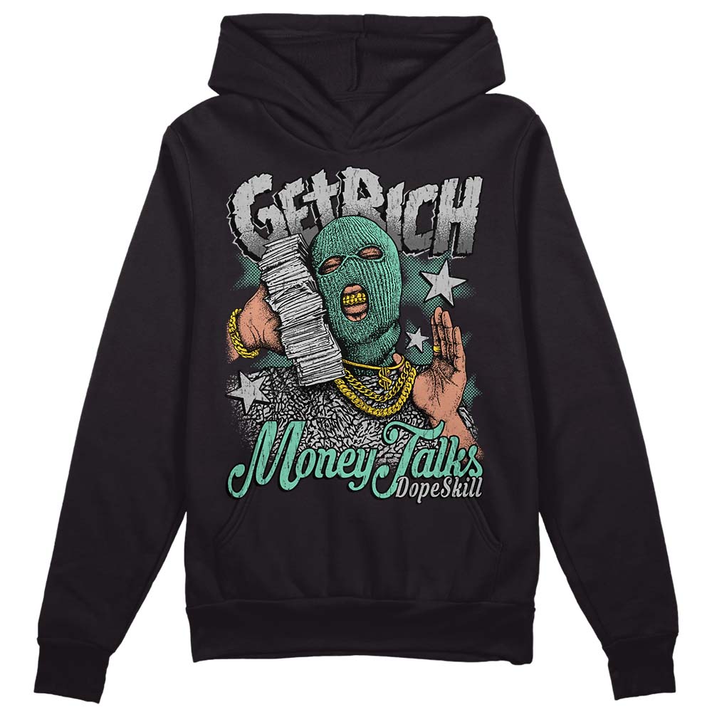 Green Glow 3s superstreetwear Hoodie Sweatshirt Get Rich Graphic