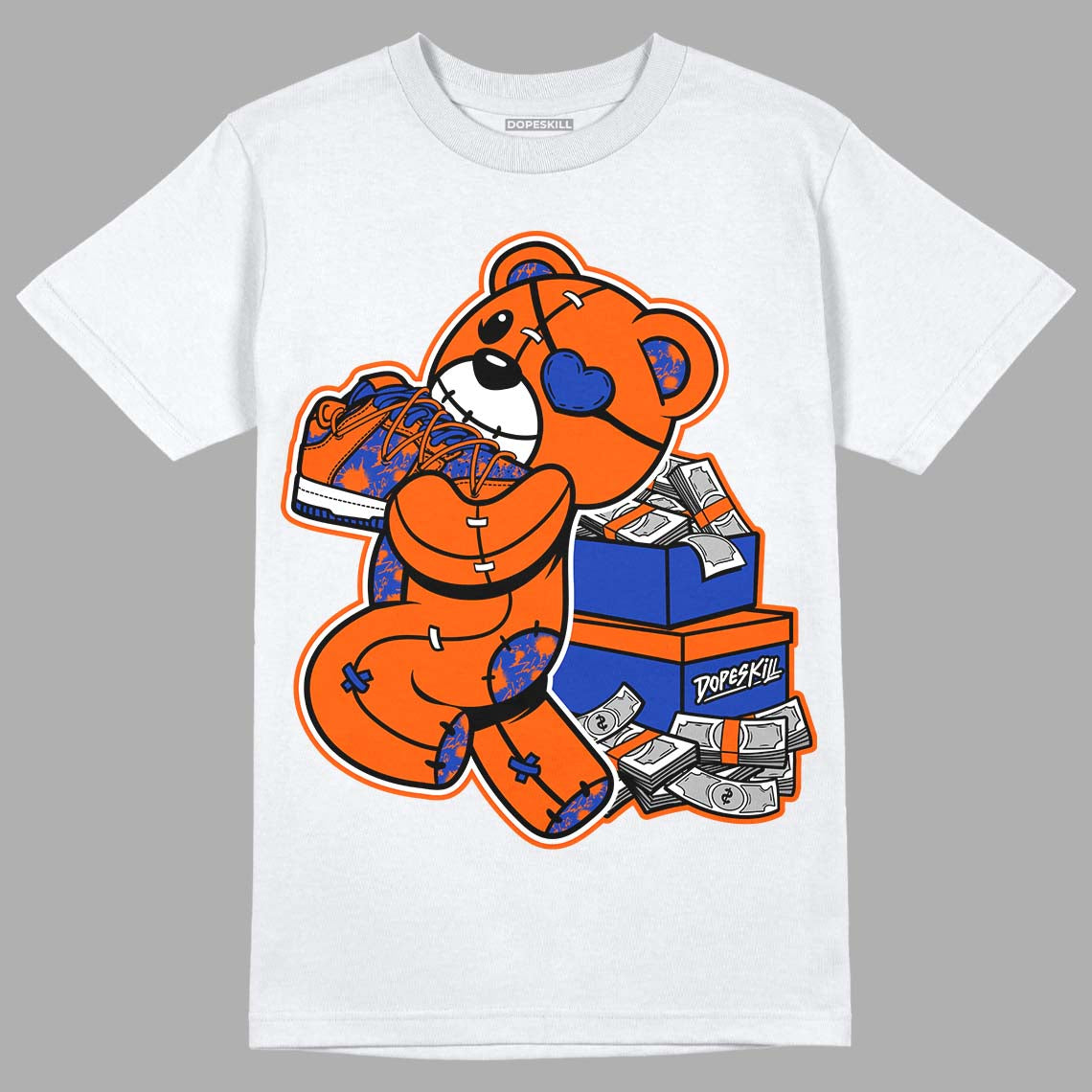 Dunk Low Futura Orange Blaze superstreetwear T-Shirt Bear Steals Sneaker Graphic