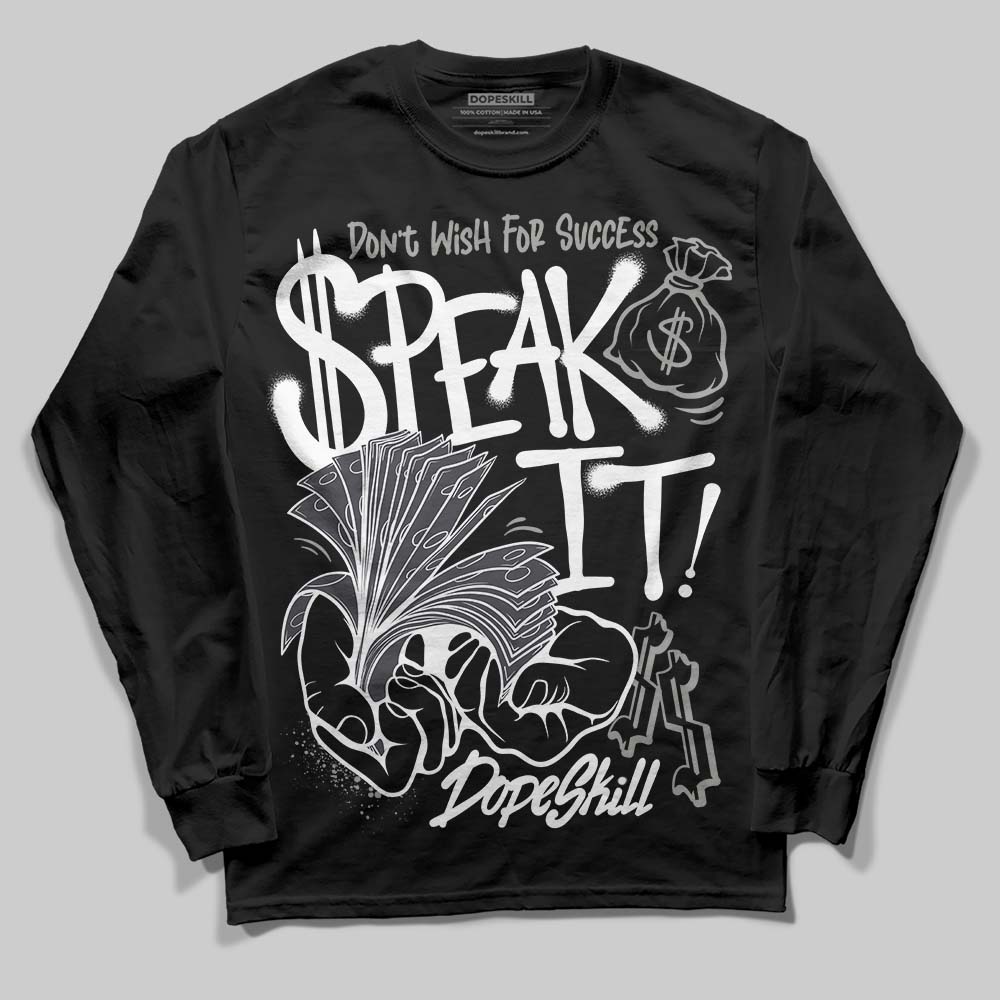 Black Cat 3s superstreetwear Long Sleeve T-Shirt Speak It Graphic