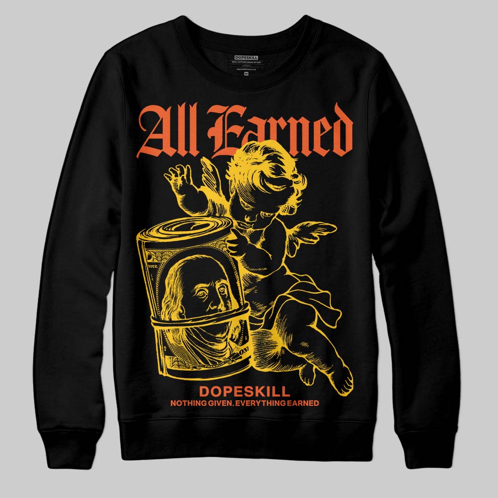 Yellow Collection superstreetwear Sweatshirt All Earned Graphic