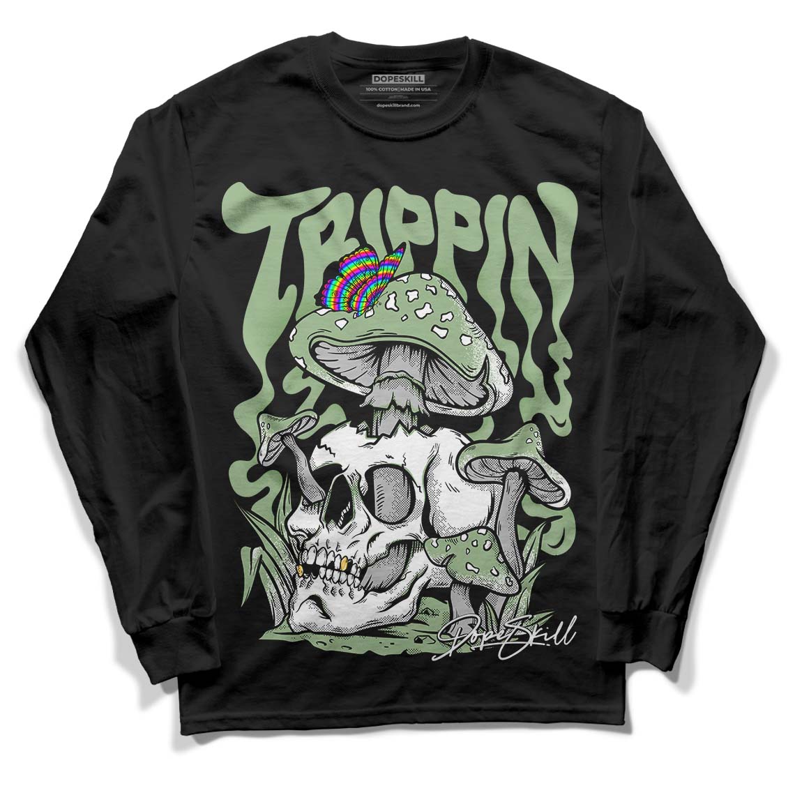 Seafoam 4s superstreetwear Long Sleeve T-Shirt Trippin Graphic