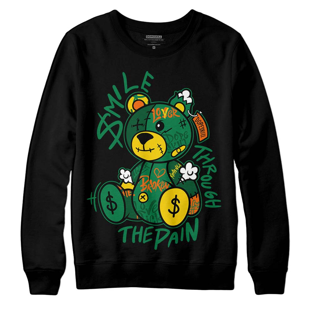 Green Collection superstreetwear Sweatshirt Smile Through The Pain Graphic