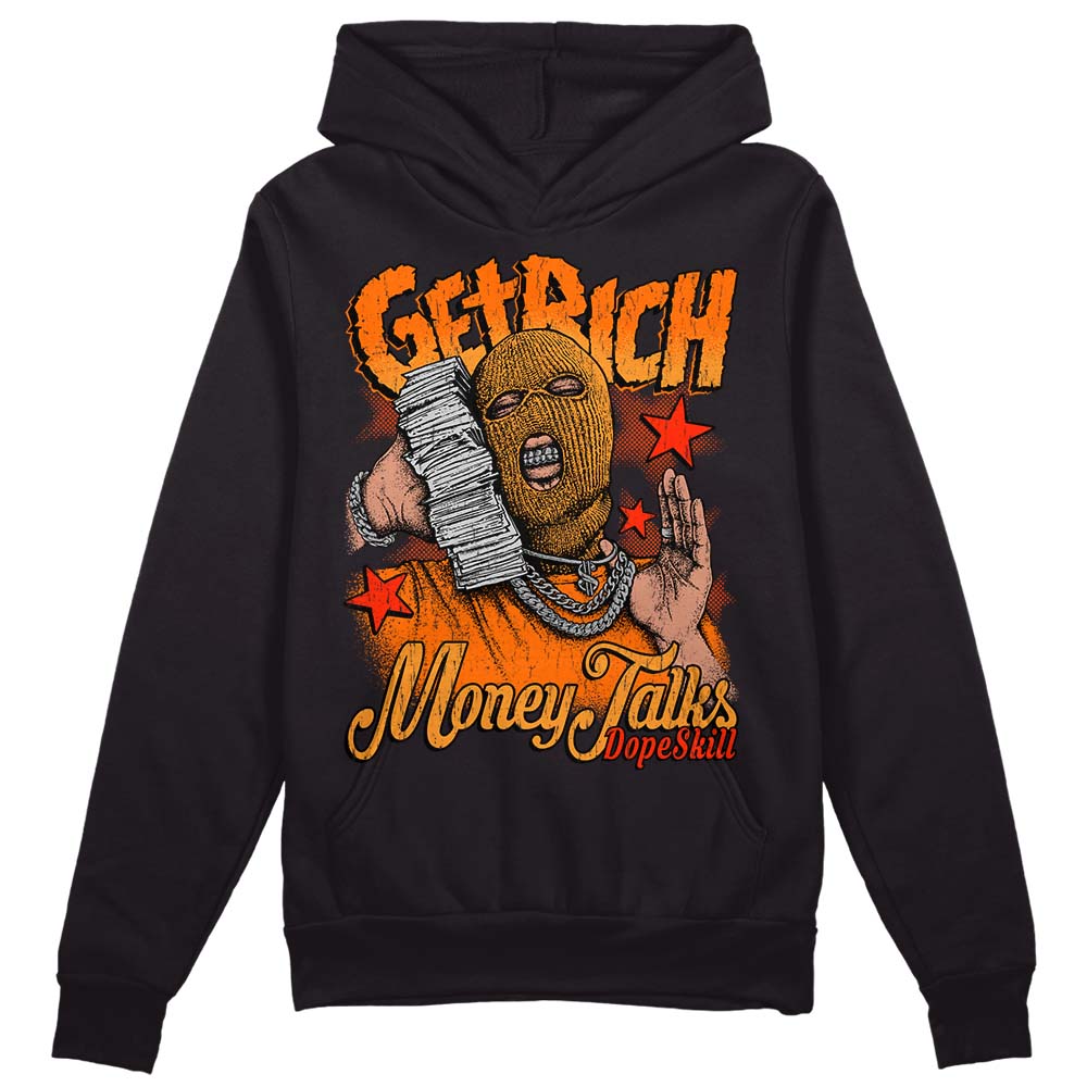 Orange Black White superstreetwear Hoodie Sweatshirt Get Rich Graphic