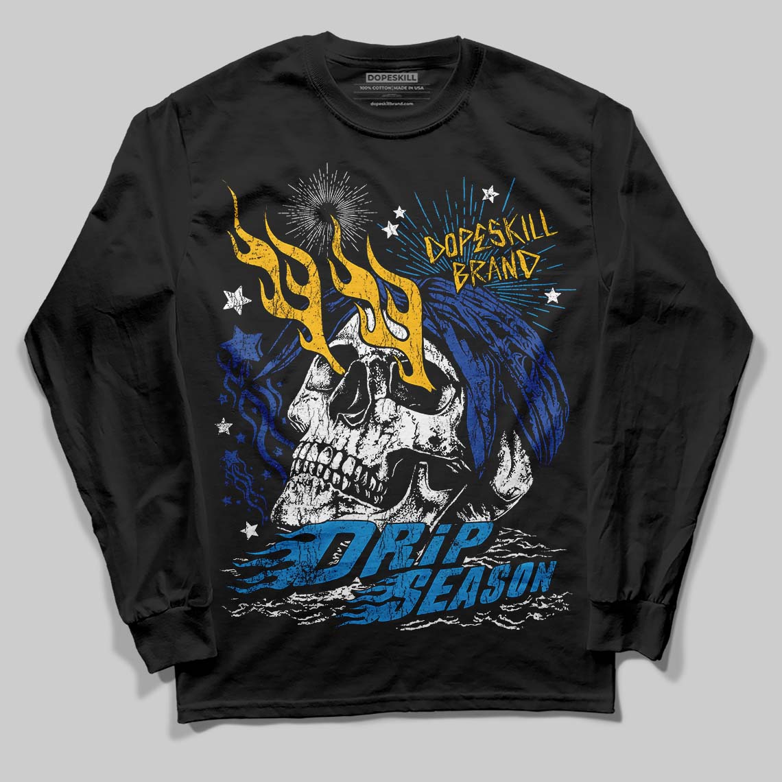 Royal Blue Collection superstreetwear Long Sleeve T-Shirt Drip Season Graphic