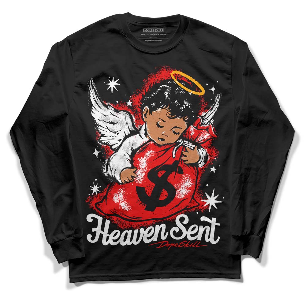 Cherry 12s superstreetwear Long Sleeve T-Shirt Heaven Sent Graphic