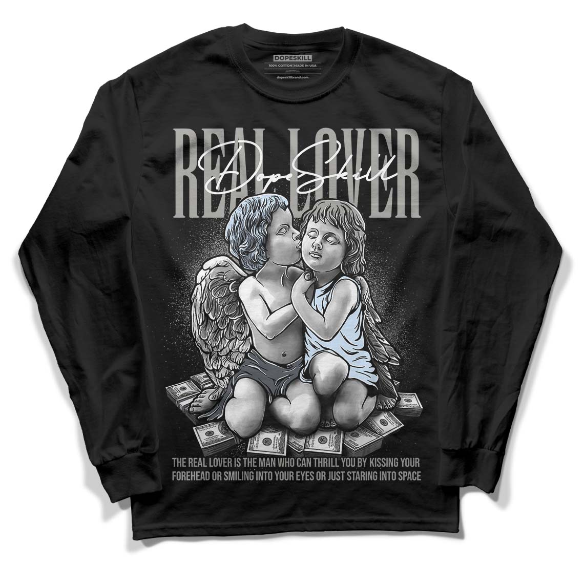 Cool Grey 6s superstreetwear Long Sleeve T-Shirt Real Lover Graphic