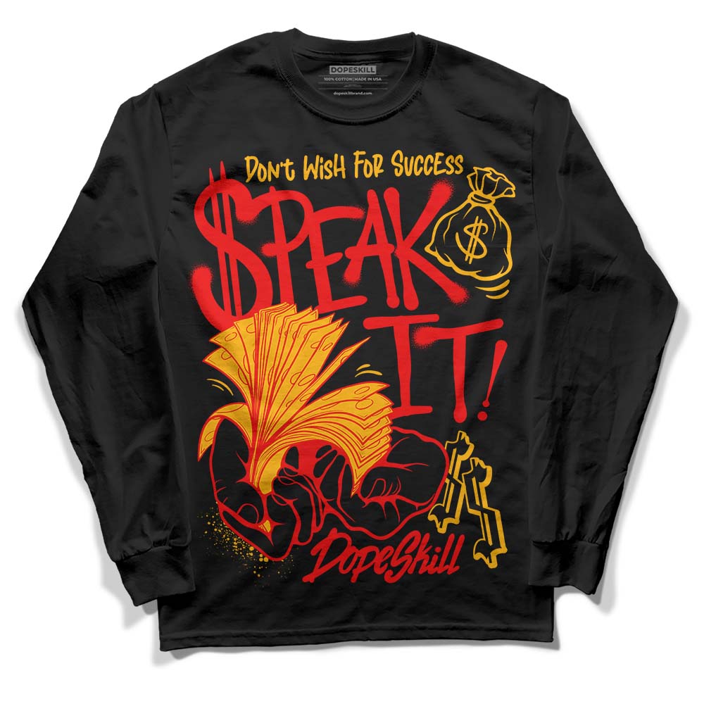 Red Collection superstreetwear Long Sleeve T-Shirt Speak It Graphic