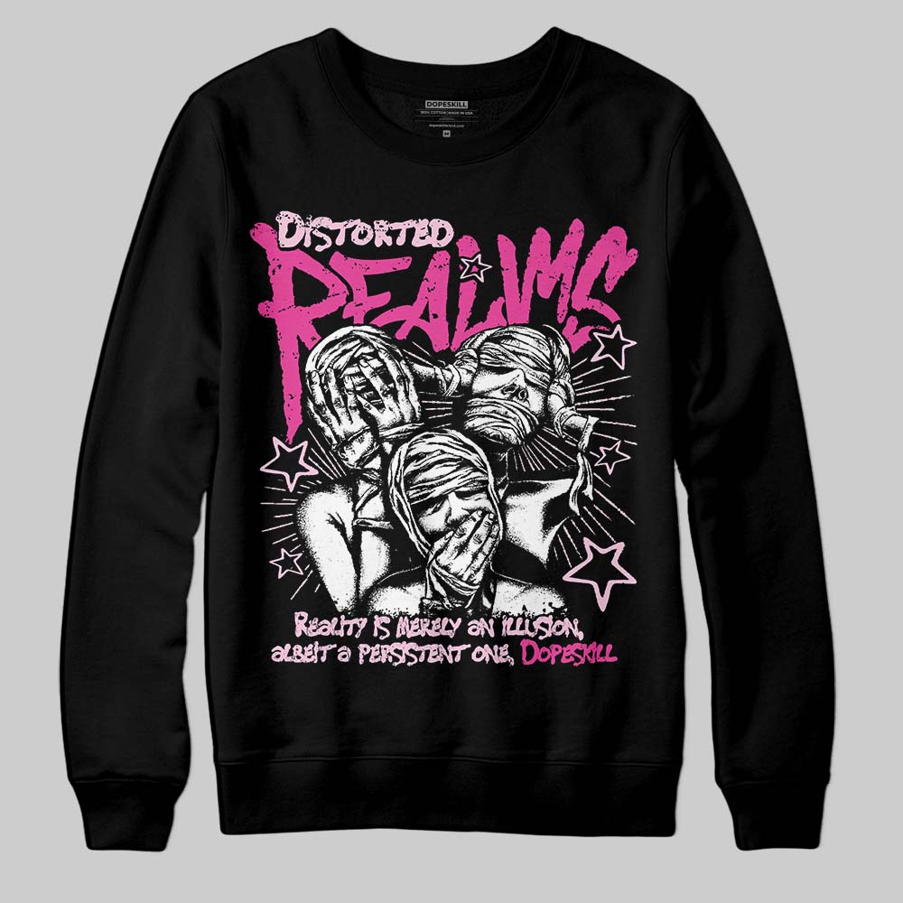 Pink Collection superstreetwear Sweatshirt Distorted Realms Graphic