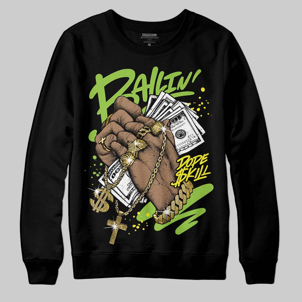 Neon Green Collection superstreetwear Sweatshirt Always Ballin' Graphic