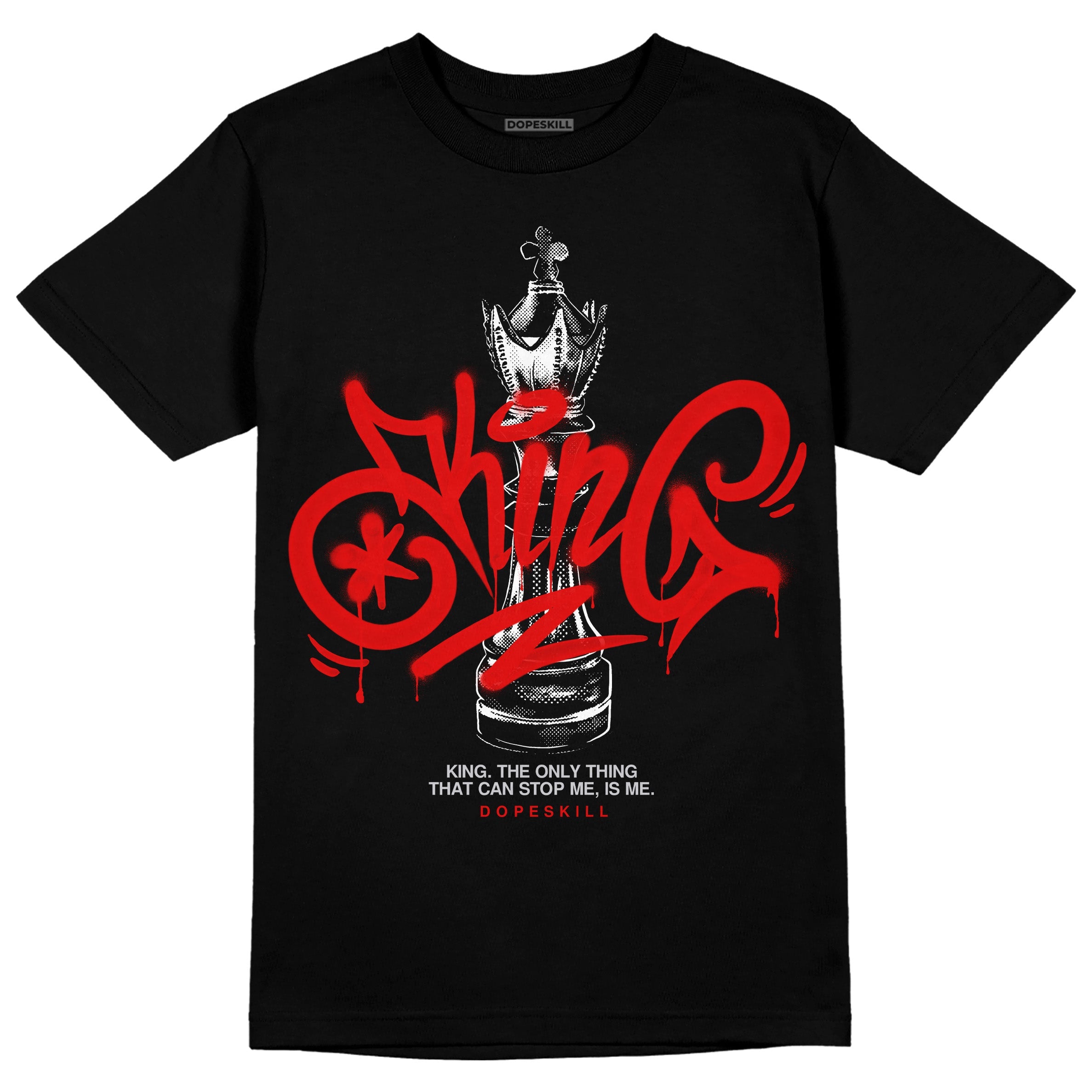 Red Cement 4S superstreetwear T-Shirt King Chess Graphic