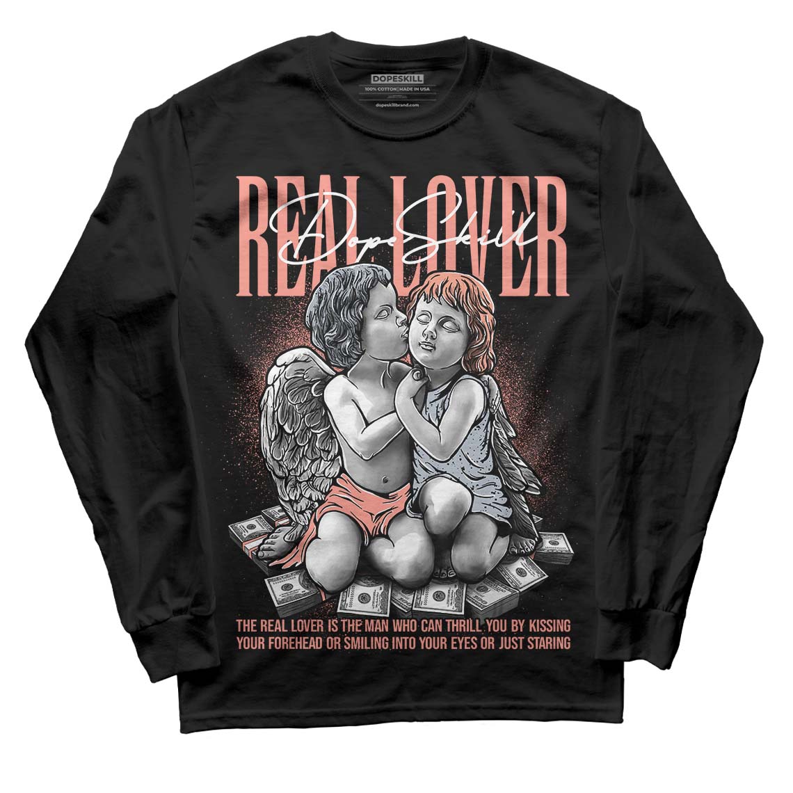 Crimson Bliss 5s superstreetwear Long Sleeve T-Shirt Real Lover Graphic