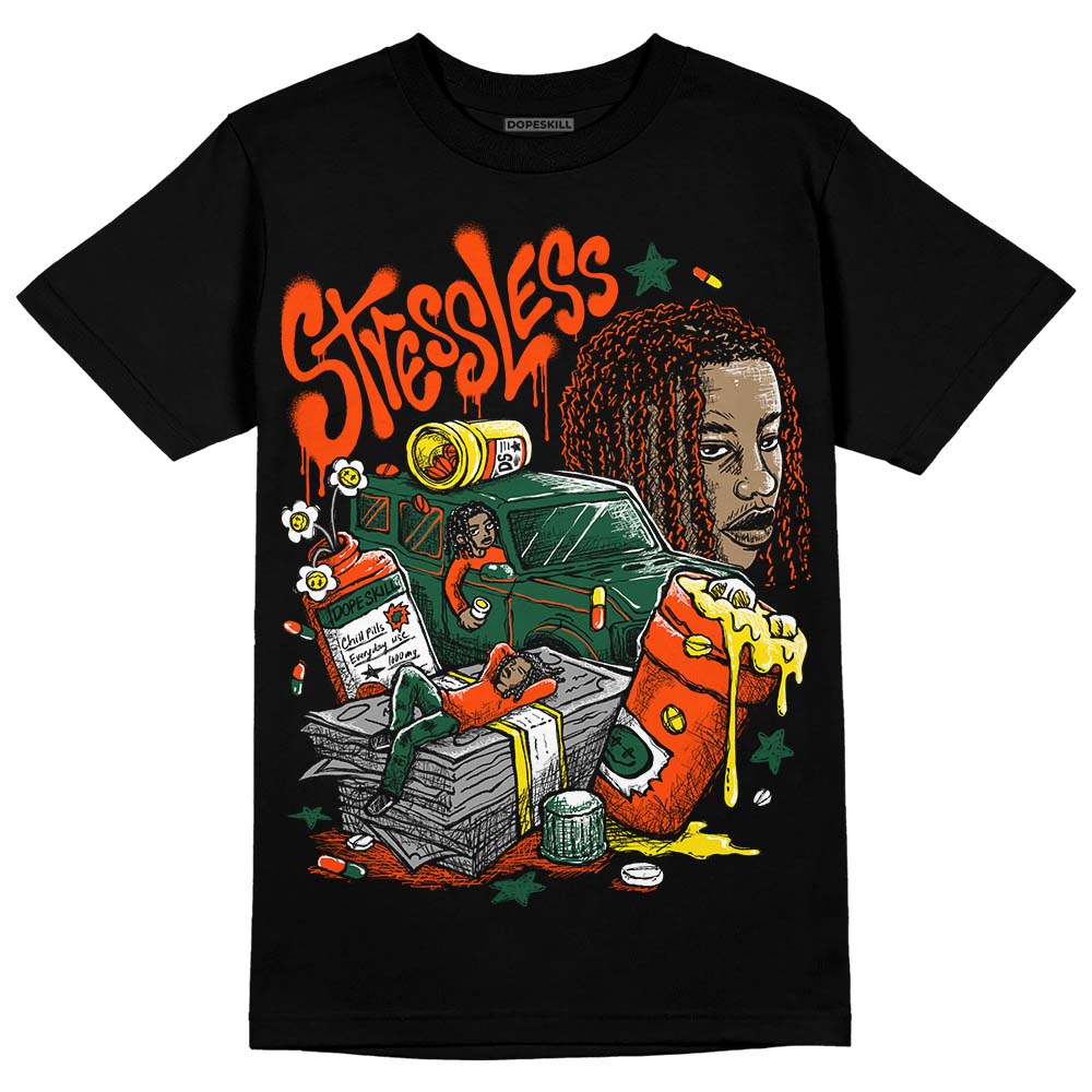 Dunk Team Dark Green Orange superstreetwear T-Shirt Stressless Graphic
