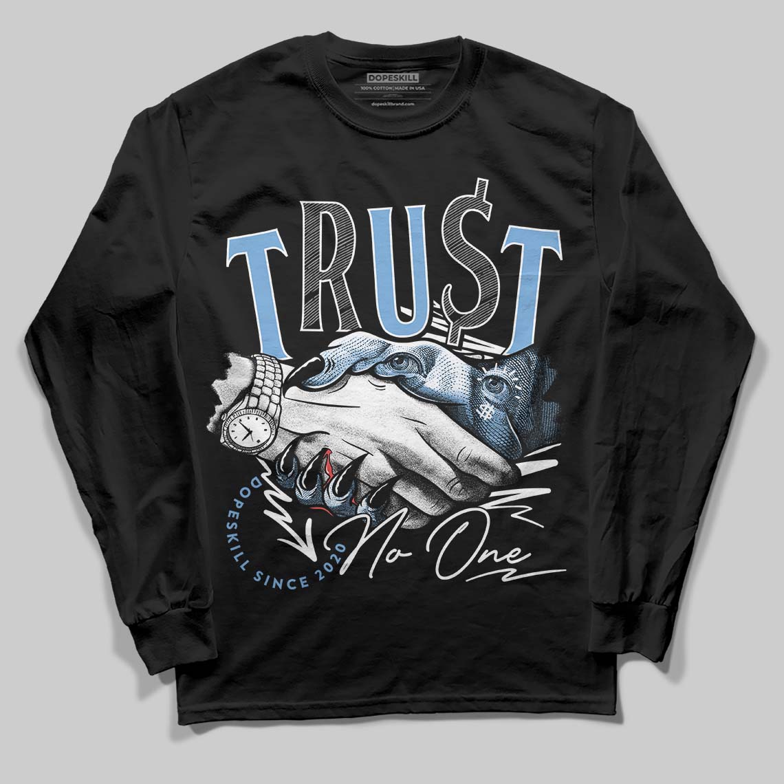 Melo 12s superstreetwear Long Sleeve T-Shirt Trust No One Graphic