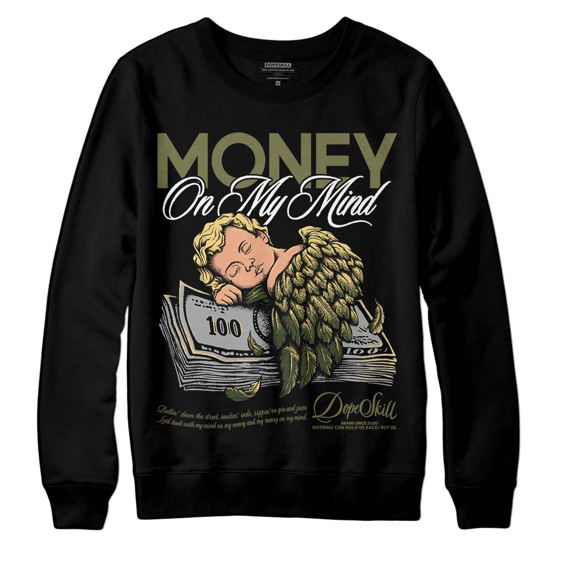 Craft Olive 4s superstreetwear Sweatshirt MOMM Graphic